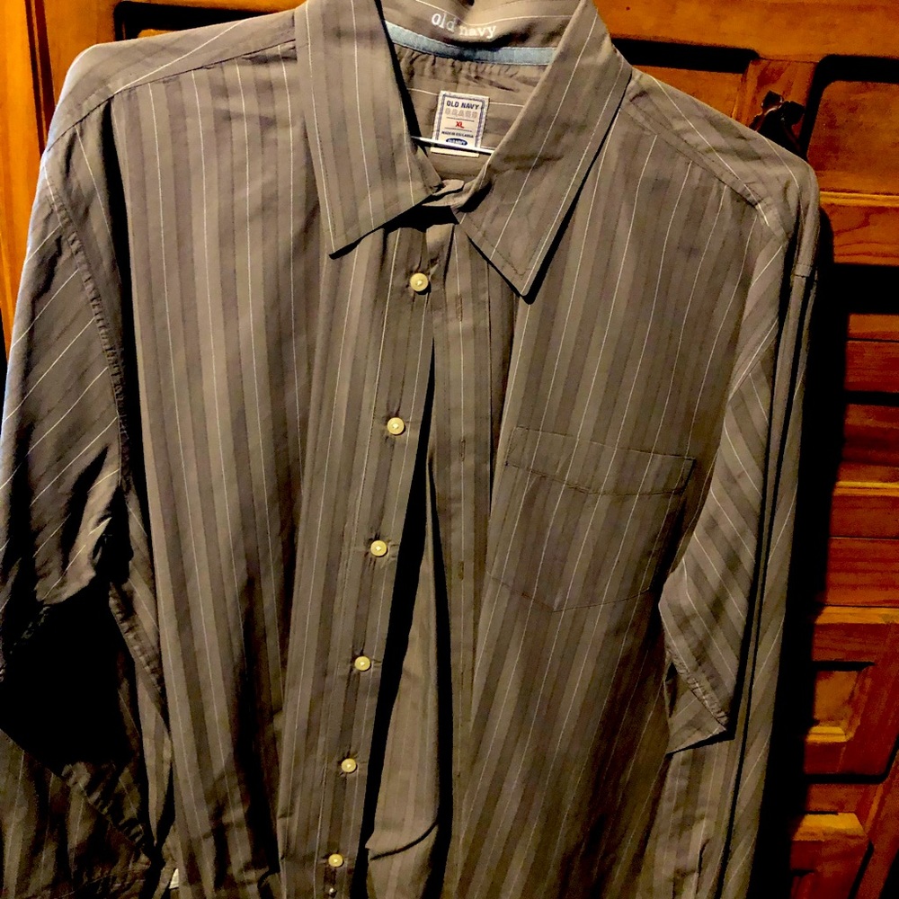 Old Navy Xl Grsy with white pin stripes